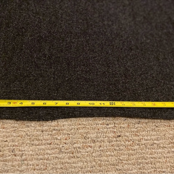 Matty M grey ribbed long sleeve ribbed shirt with mock neck size Medium oversize - Picture 5 of 11